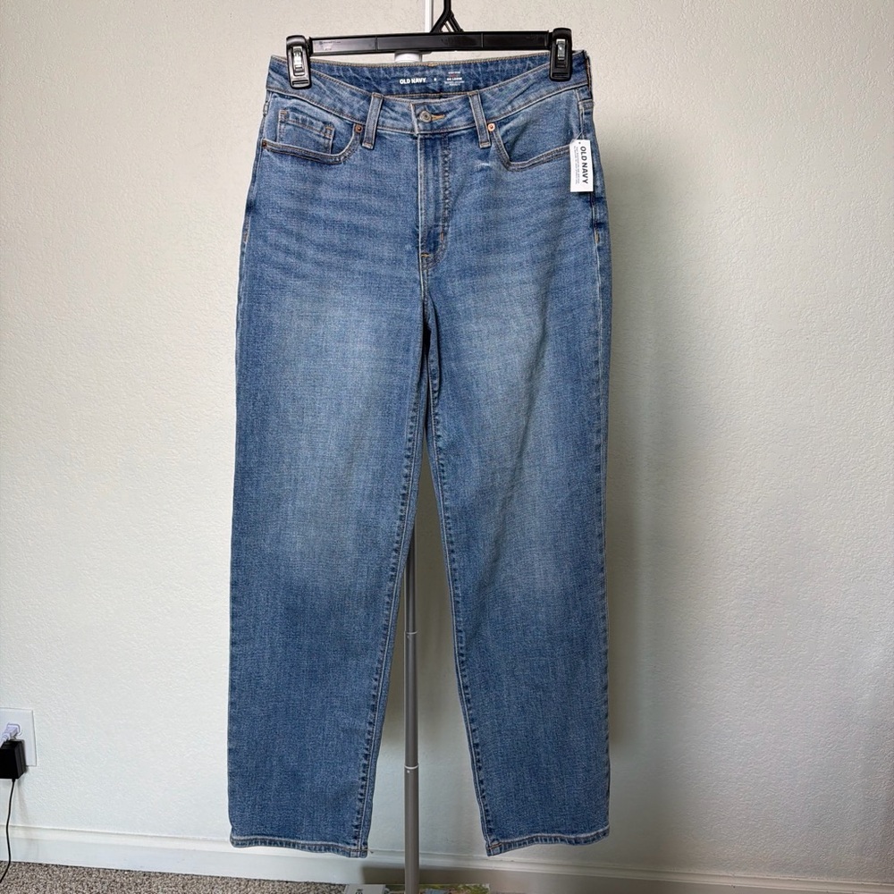 Old Navy Light Blue Straight-Leg Women’s Jeans